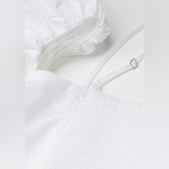 NWT H&M puff sleeved poplin blouse XS - Picture 4 of 5